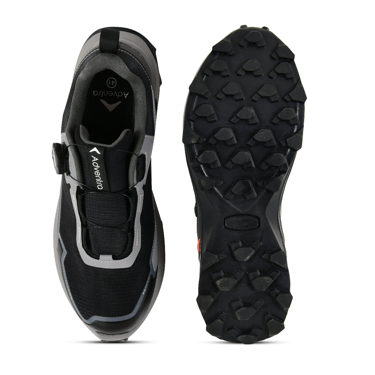 Men Waterproof Low-Top Hiking Shoes with Auto-Lacing | ET1102 - Grey - OutdoorTravelGear.com