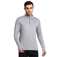 Men's Nomadic Full Sleeves T-Shirt / Baselayer with Extra Stretch - Silver Gray