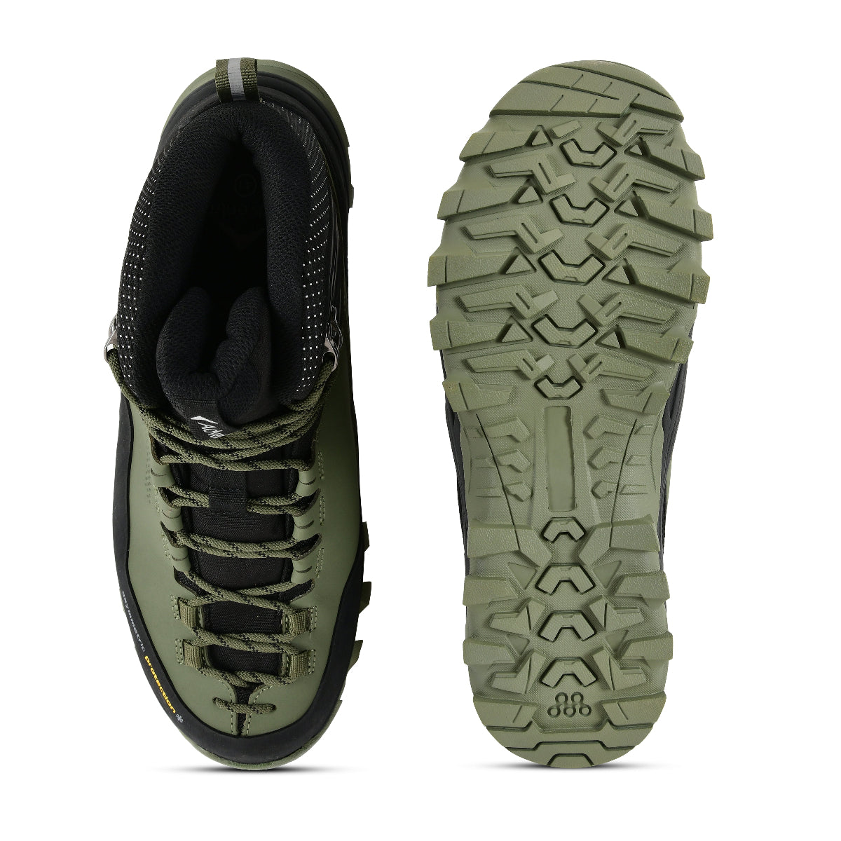 Men Waterproof Mid-Top Hiking Shoes with 3M Insulation | WH1106 - Green - OutdoorTravelGear.com