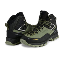 Men Waterproof Mid-Top Hiking Shoes with 3M Insulation | WH1106 - Green - OutdoorTravelGear.com