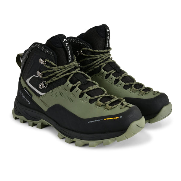 Men Waterproof Mid-Top Hiking Shoes with 3M Insulation | WH1106 - Green - OutdoorTravelGear.com