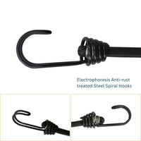 QuadPod | 4-Sided Bungee Tie Down System - 32" / 80cms - Black - OutdoorTravelGear.com