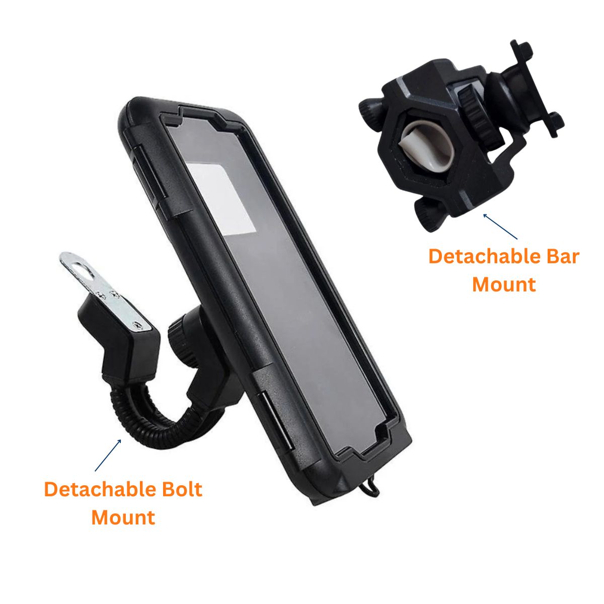 Komodo v2 StormShield Mobile / GPS Holder with Bar Mount + Bolt Mount