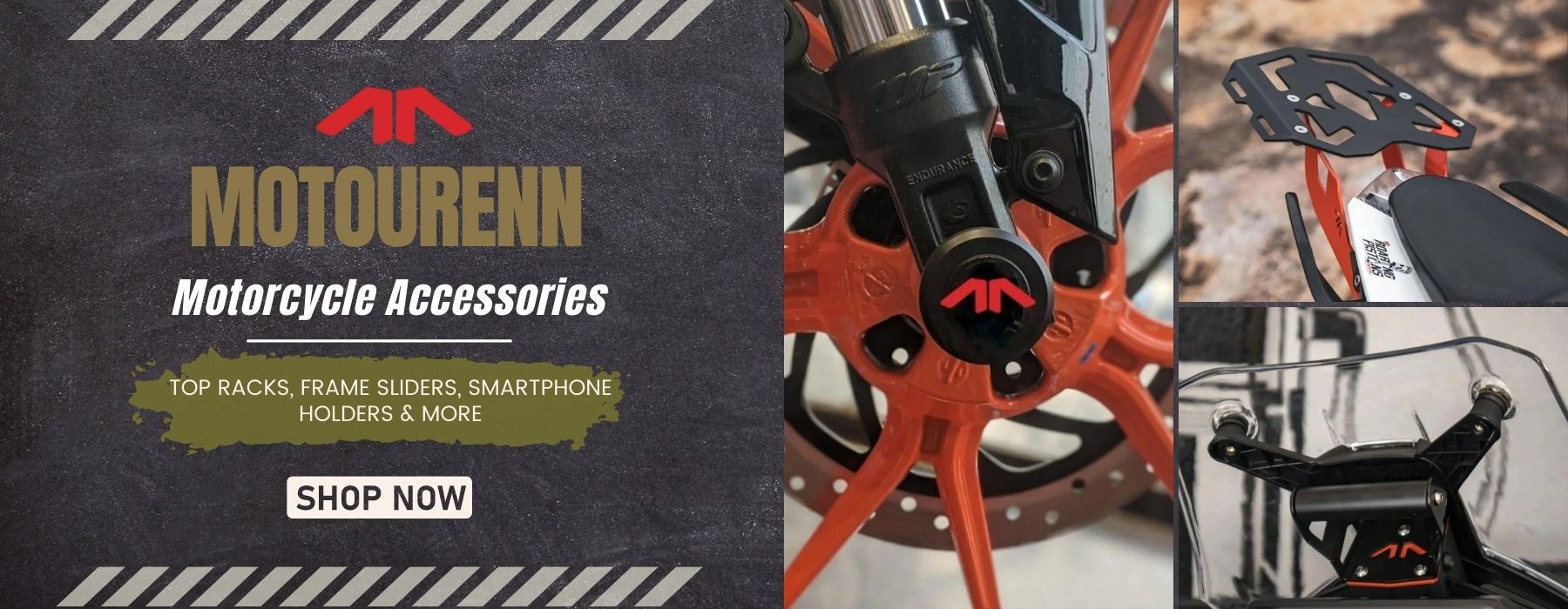 MOTOURENN Aftermarket Motorcycle Accessories - Proudly Made in India | OutdoorTravelGear.com