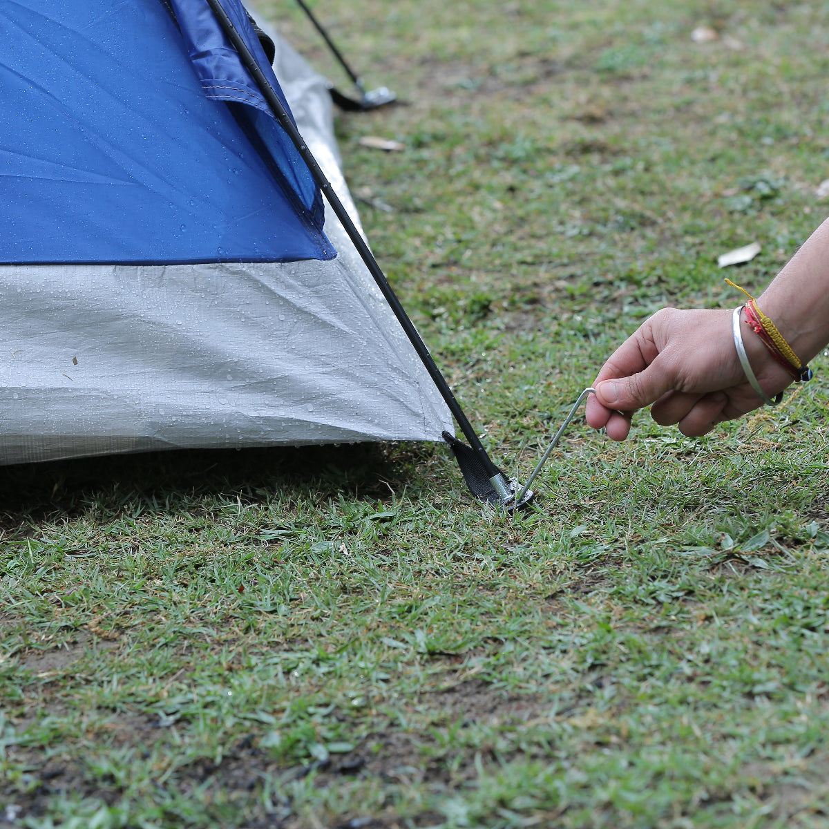 2-Person Camping Tent | Water Resistant |UV Protection & Wind ready | ET1102 - Navy Blue - OutdoorTravelGear.com