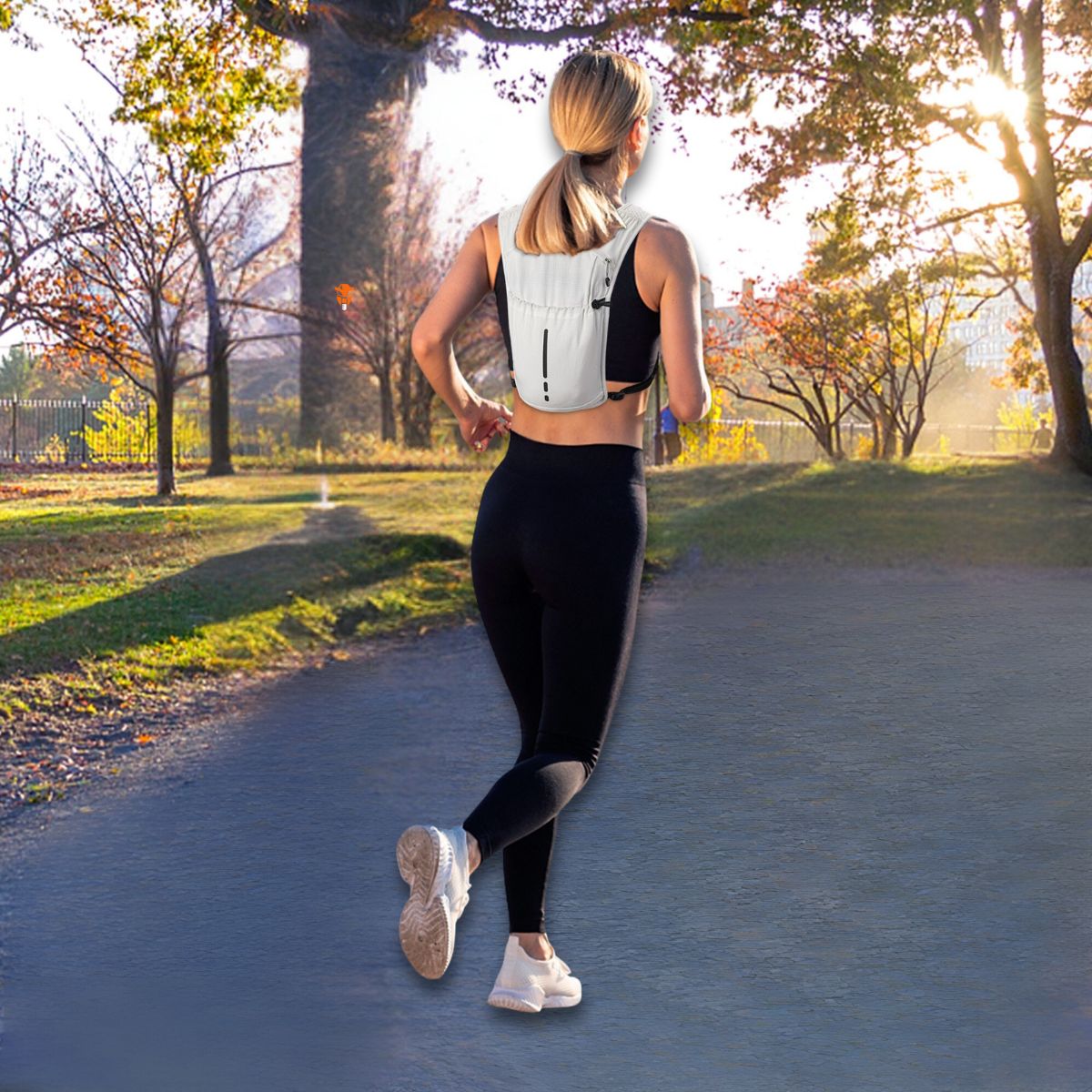 Endurance Hydration Pack – Lightweight Riding, Cycling & Running Vest - White - OutdoorTravelGear.com