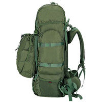 Colonel Rucksack + Detachable Daypack With Rain Cover - 85Litres - Olive Green - OutdoorTravelGear.com