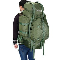 Colonel Rucksack + Detachable Daypack With Rain Cover - 85Litres - Olive Green - OutdoorTravelGear.com