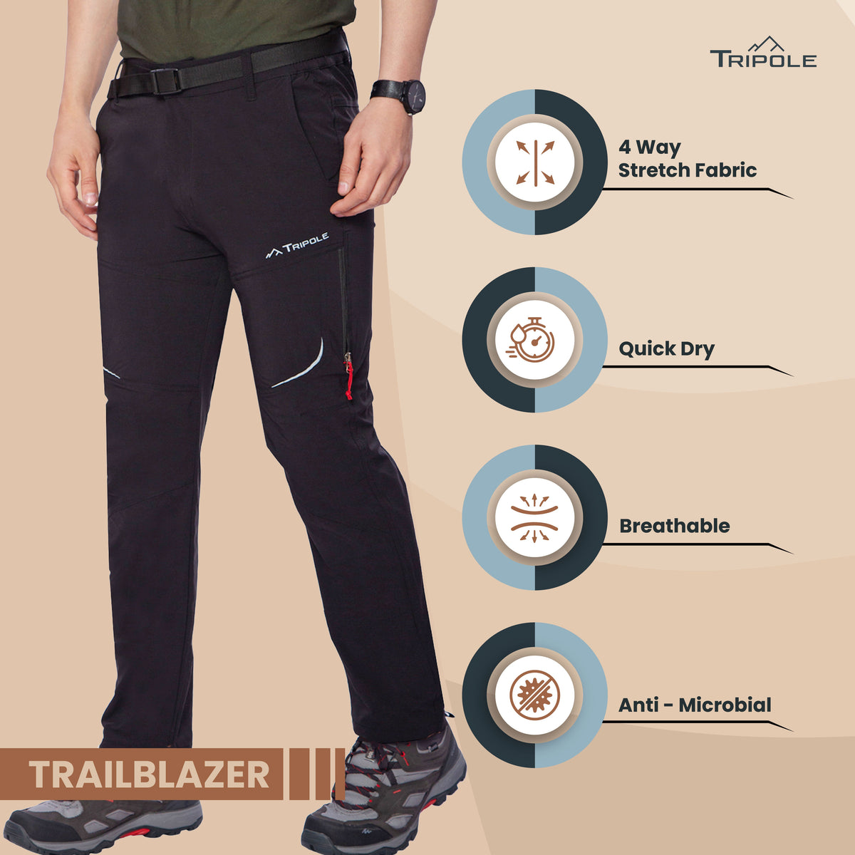 Protège-Mains Polisport Trail Blazer - Compatible Kove 450 Rally, Noir
