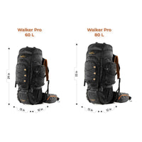 Walker Pro Trekking and Hiking Rucksack - 80 Litre - Blue 10