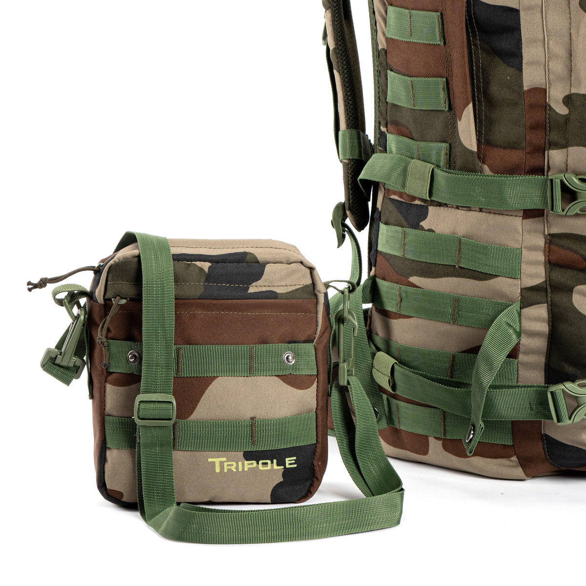 Alfa Military Tactical Backpack with Sling Bag Attachment -  45 Litres - Indian Army - OutdoorTravelGear.com