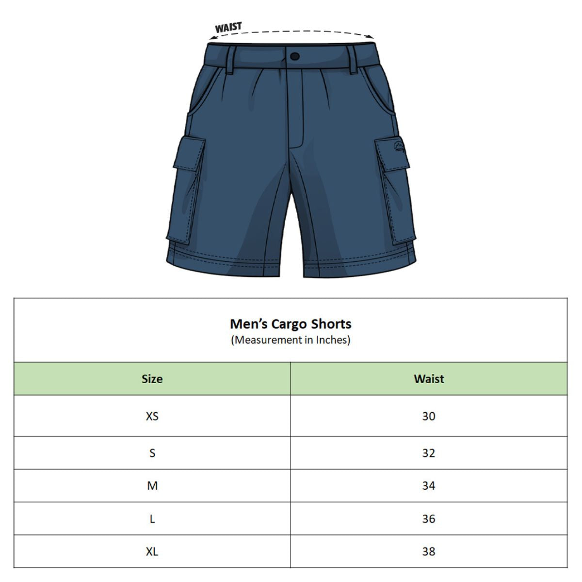 Men's Urban Outdoor Cargo Shorts - Indigo 8