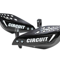 Circuit Equipment Vector Carbon Handguards with Nylon Bracket - Black+White