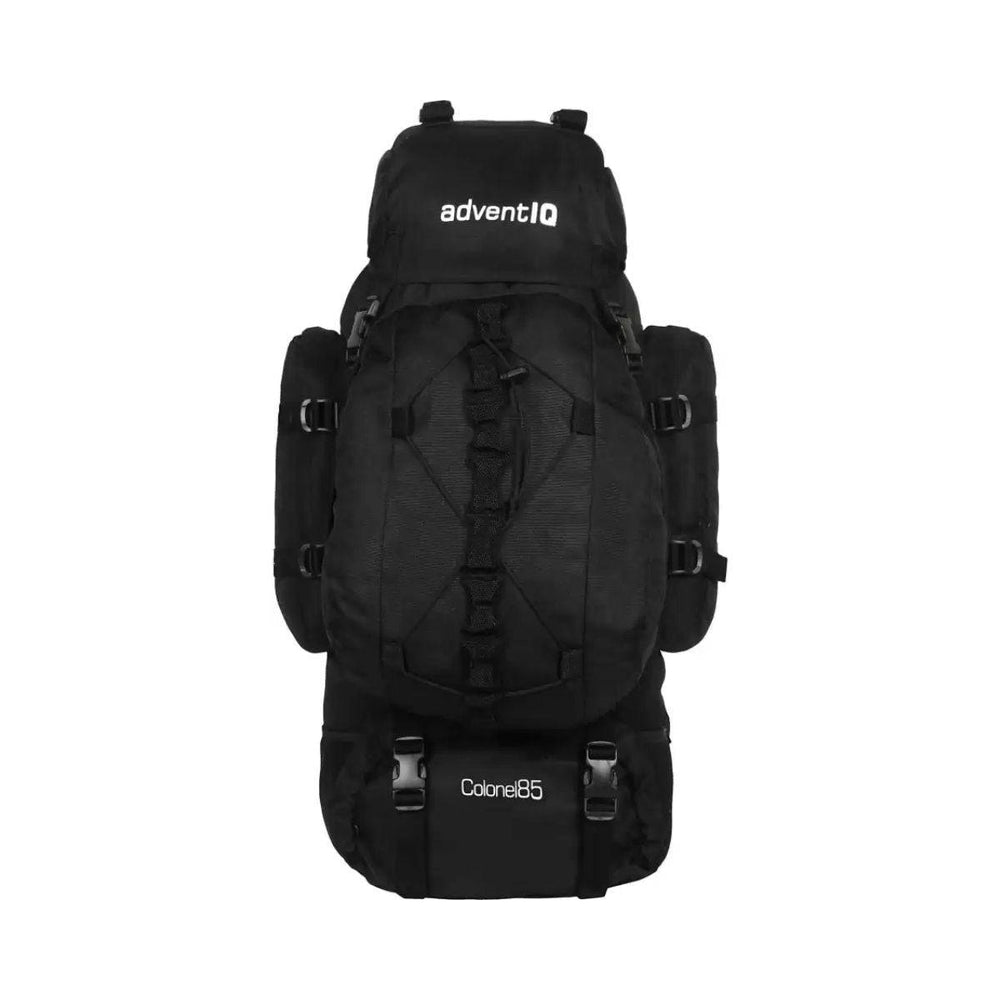 allintitle rucksack hiking backpack AdventIQ: Colonel Rucksack + Detachable Daypack With Rain Cover (85L) –  OutdoorTravelGear.com
