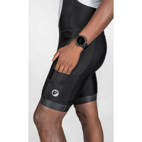 Mens Cycling - Endurance Bib Shorts - Explore - Ebony Black - OutdoorTravelGear.com