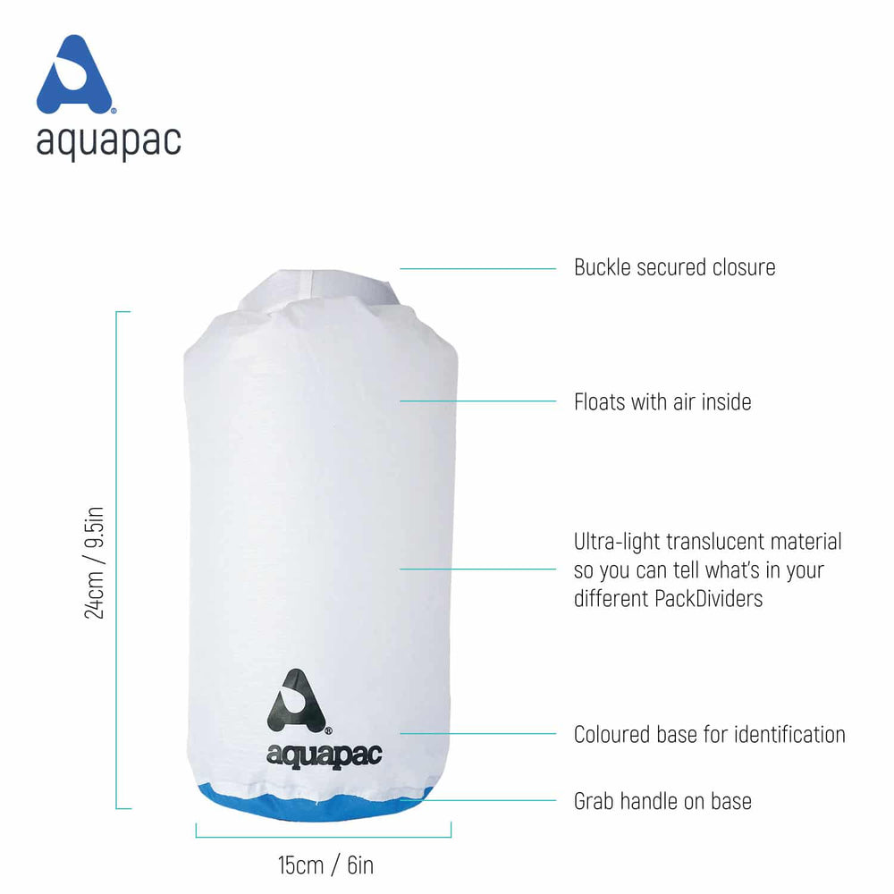 Aquapac PackDivider Ultra-Lightweight Drysack - 4L 1 Aquapac PackDivider Ultra-Lightweight Drysack - 4L