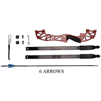 Wasp Re-Curve Bow - ARYS1 - SET C with 6 Fiberglass Arrows & Accessories - Archery Equipment - OutdoorTravelGear.com