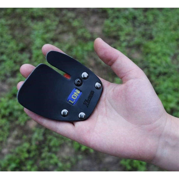 Leather Finger Tab -  Right-Handed - 42FT02 - Archery Equipment - OutdoorTravelGear.com