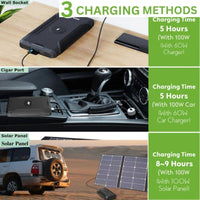 Compact Solar Power Station - 222Wh - 150Watt - 60000mAh - OutdoorTravelGear.com
