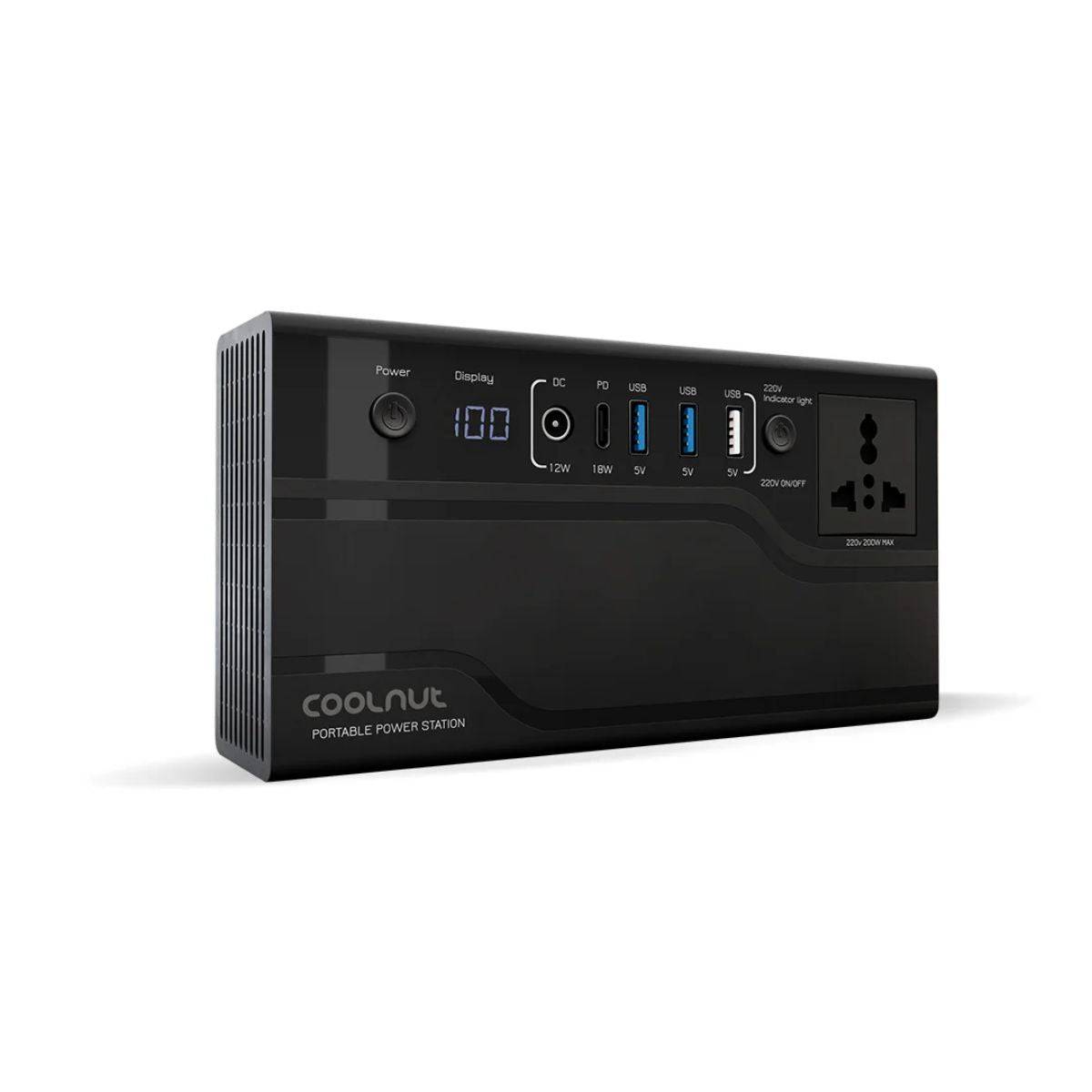 Compact Solar Power Station - 222Wh - 200Watt - 60000mAh - OutdoorTravelGear.com
