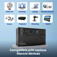 Compact Solar Power Station - 222Wh - 200Watt - 60000mAh - OutdoorTravelGear.com