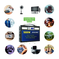 Compact Solar Power Station - 970Wh - 1000Watt - 262000mAh - OutdoorTravelGear.com