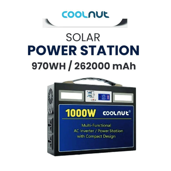 Compact Solar Power Station - 970Wh - 1000Watt - 262000mAh - OutdoorTravelGear.com