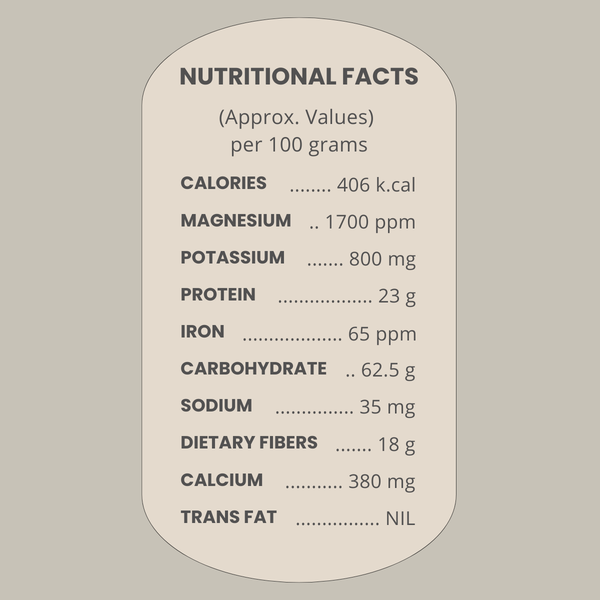 Sand-Roasted Black Chickpeas / Chana Sattu Blend (Unsalted)| Dietary Fibre & Protein Rich Superfood - OutdoorTravelGear.com