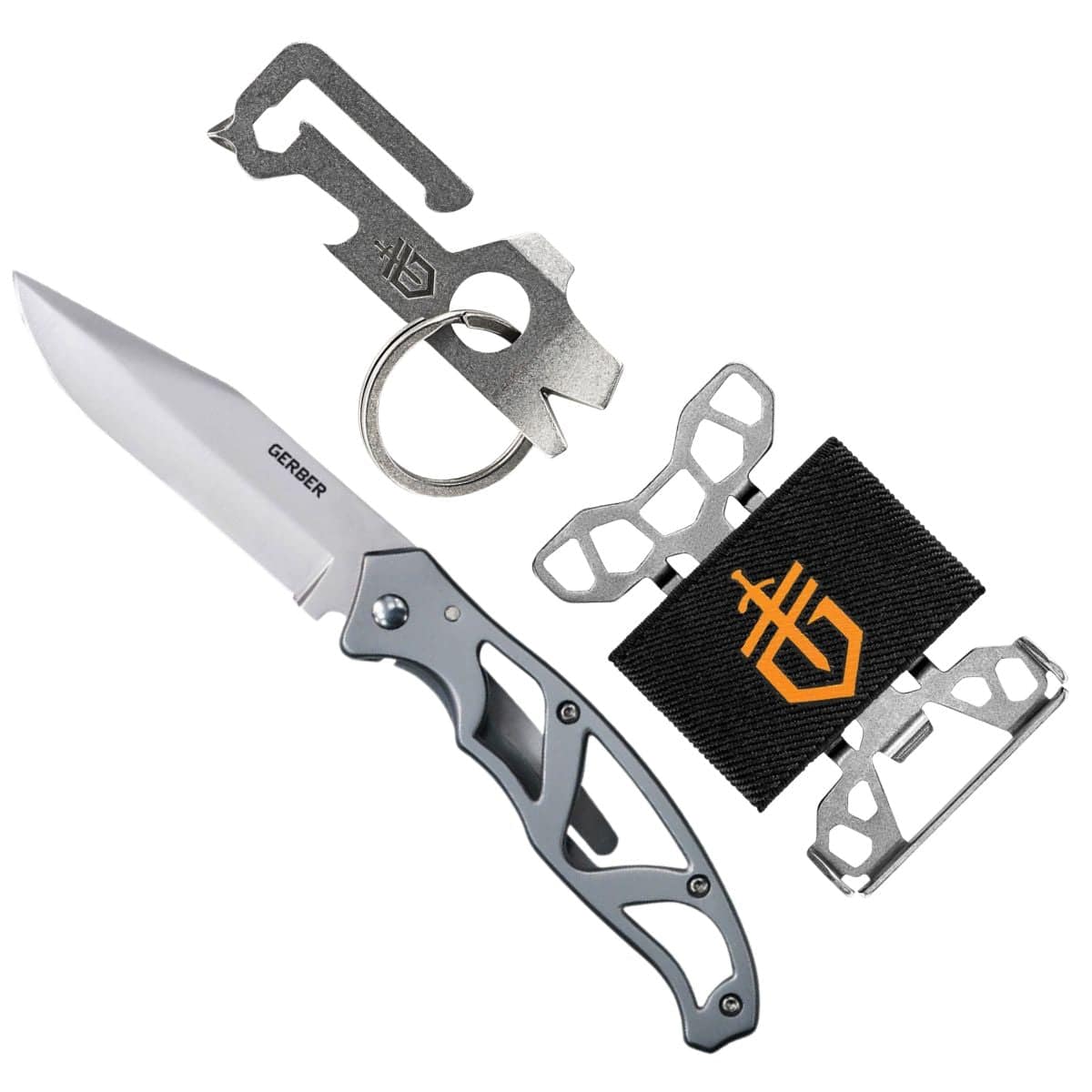 Paraframe I Folding Knife + Mullet Keychain Tool + Barbill Wallet - OutdoorTravelGear.com