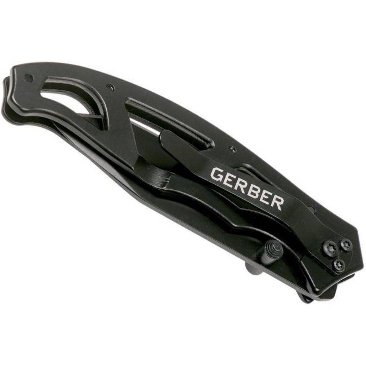 Paraframe Tanto Clip Folding Knife - Black - OutdoorTravelGear.com