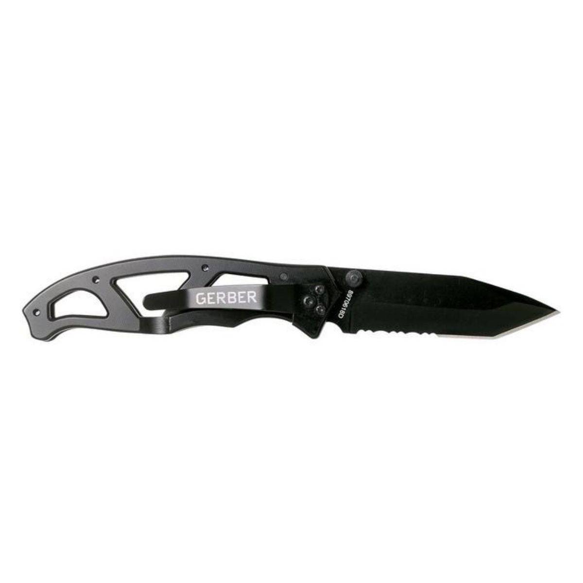 Paraframe Tanto Clip Folding Knife - Black - OutdoorTravelGear.com