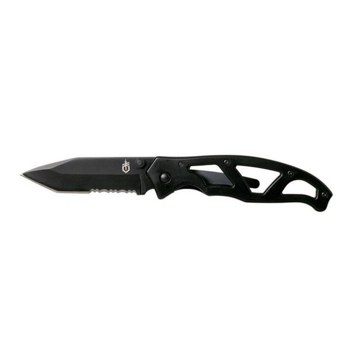Paraframe Tanto Clip Folding Knife - Black - OutdoorTravelGear.com