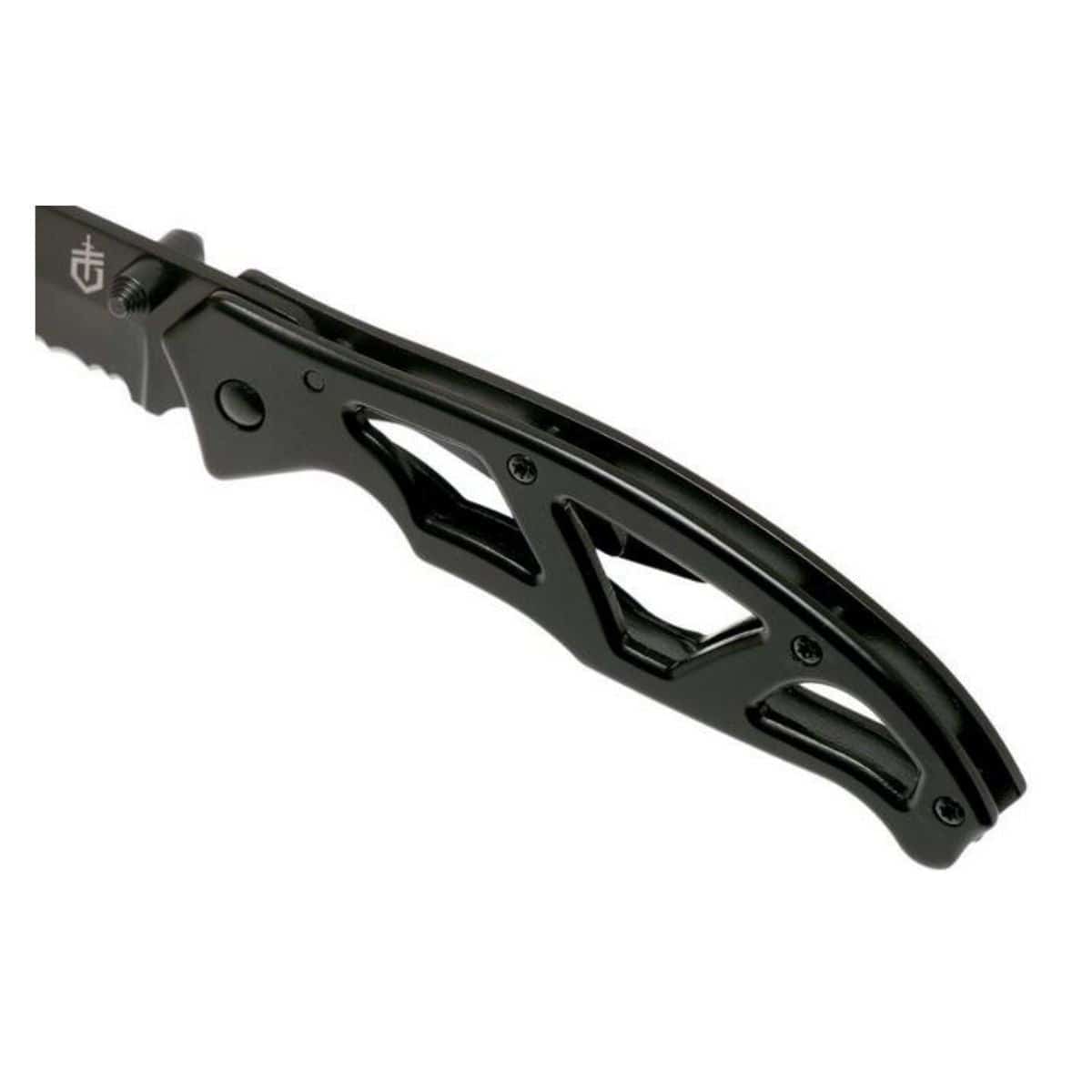 Paraframe Tanto Clip Folding Knife - Black - OutdoorTravelGear.com