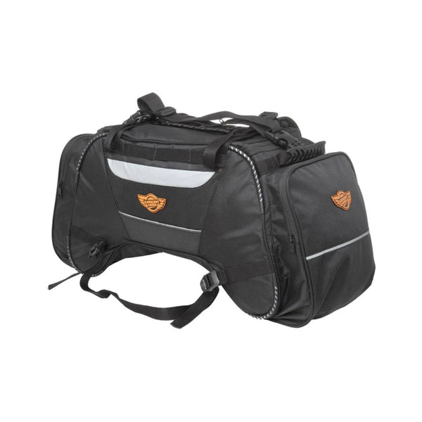 Rhino Mini 50L Tail Bag with Rain Cover and Drybag - Black - OutdoorTravelGear.com