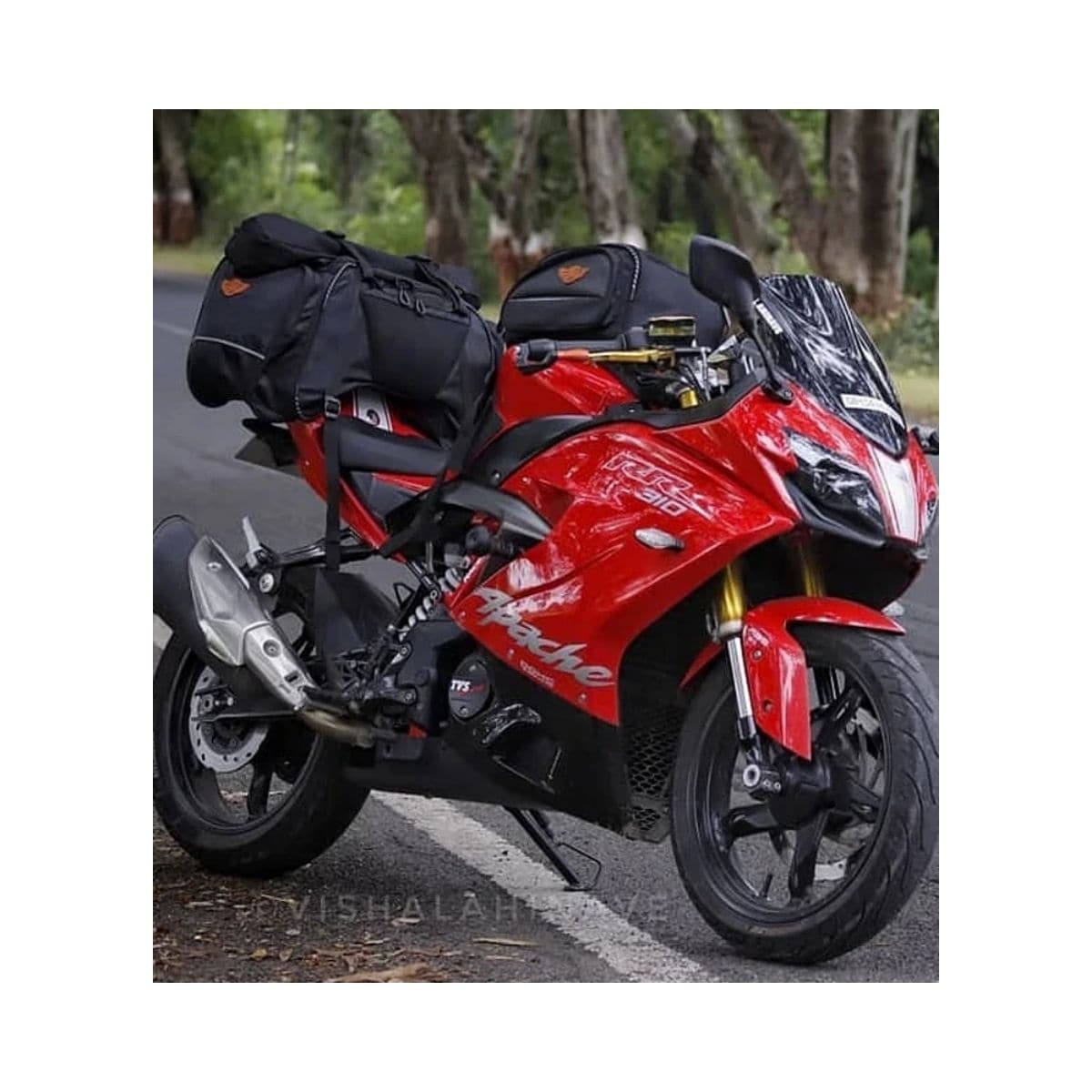 Rhino Mini 50L Tail Bag with Rain Cover Black