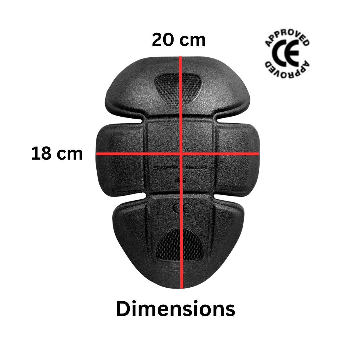 Safetech Viscoflex Armour Insert - Level 2  - Shoulder / Elbow / Knee - One Pair - OutdoorTravelGear.com