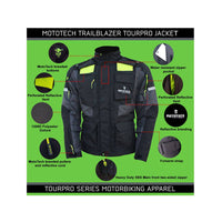 MotoTech Trailblazer TourPro Riding Jacket (without Armours & Rain Overjacket) - OutdoorTravelGear.com