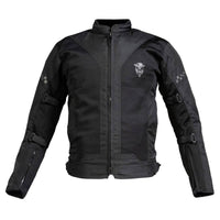 Breezer Mesh Motorcycle Riding Jacket - Black (Without Armours) - OutdoorTravelGear.com