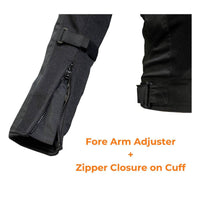 Breezer Mesh Motorcycle Riding Jacket - Black (Without Armours) - OutdoorTravelGear.com