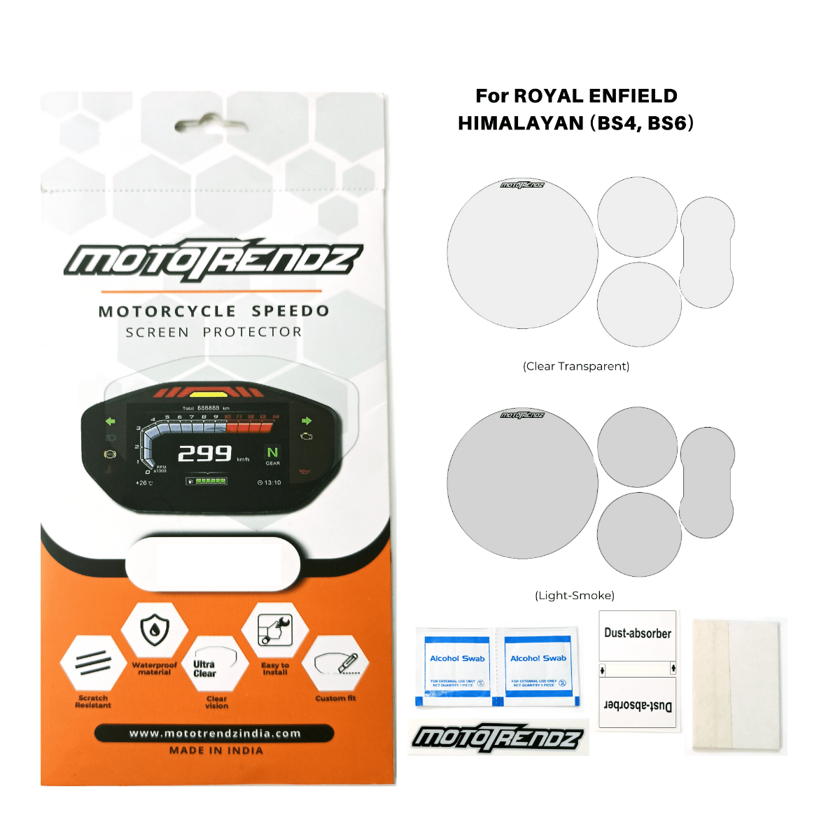Speedo Screen Protector for Royal Enfield Himalayan (BS4, BS6) +Navigation - Generation 1 - OutdoorTravelGear.com