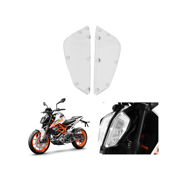 Headlight Screen Protector for KTM Duke 390 (2017-2022) - Generation 2 - OutdoorTravelGear.com