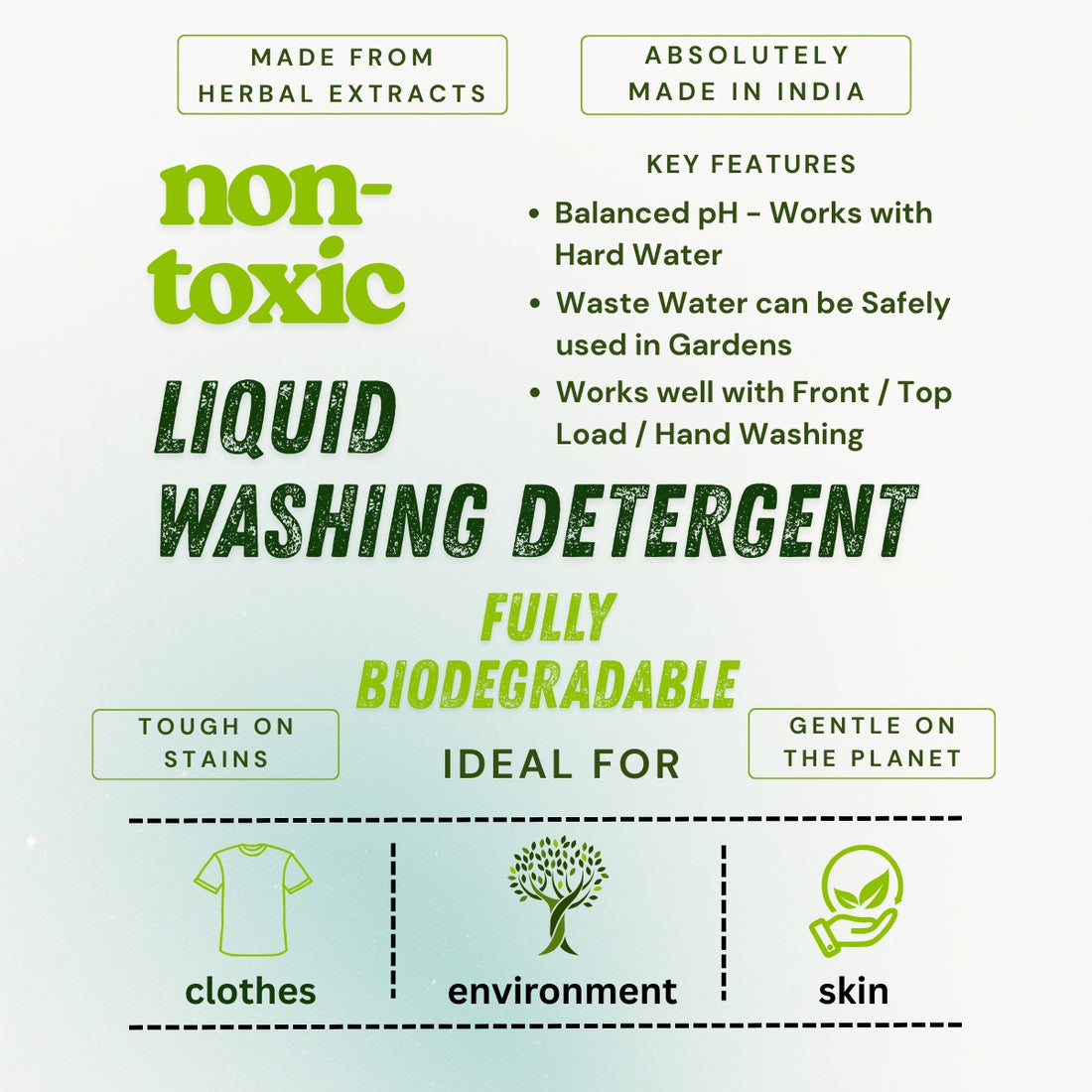 Non-Toxic Kids-Friendly Liquid Washing Detergent | Fully Biodegradable - OutdoorTravelGear.com