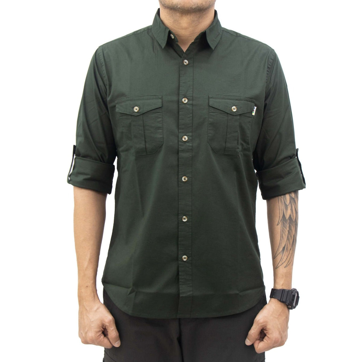 Hiking Shirt - Full Sleeves - Explorer Series - Olive Green