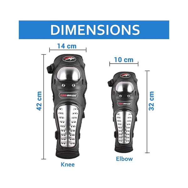 Probiker Knee And Elbow Guards Set - OutdoorTravelGear.com