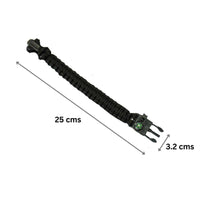 Paracord Multi-functional 5 in 1 Survival Bracelet - Black - OutdoorTravelGear.com