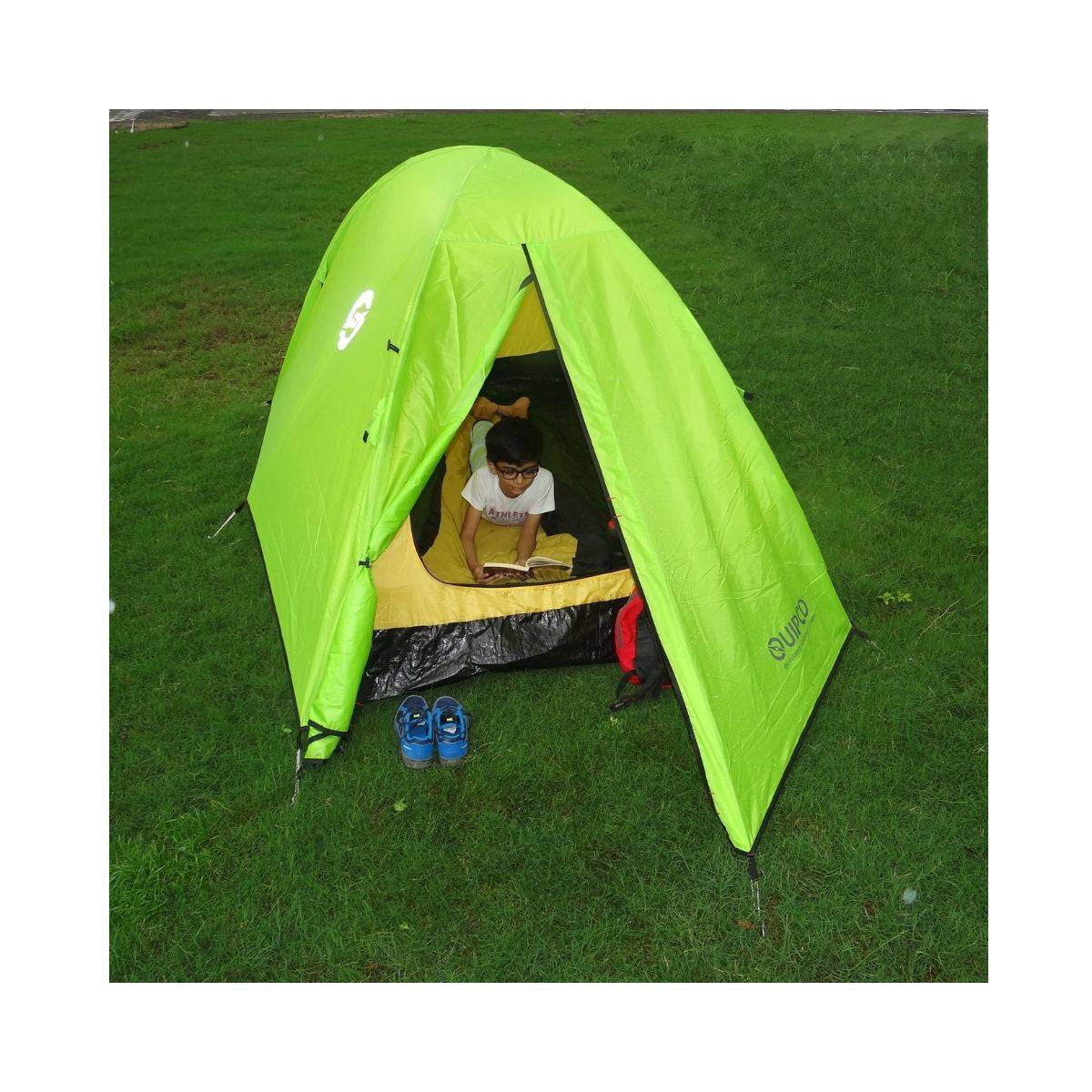 Gecko 2-Person Camping Tent (Fibreglass Poles) - OutdoorTravelGear.com