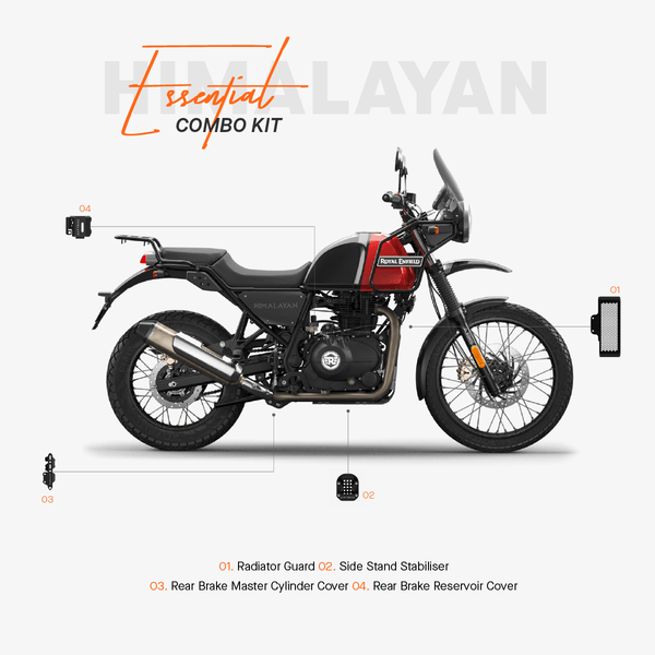 ADV TRIBE The Essential Combo Kit of 4 Accessories for Royal Enfield Himalayan - OutdoorTravelGear.com