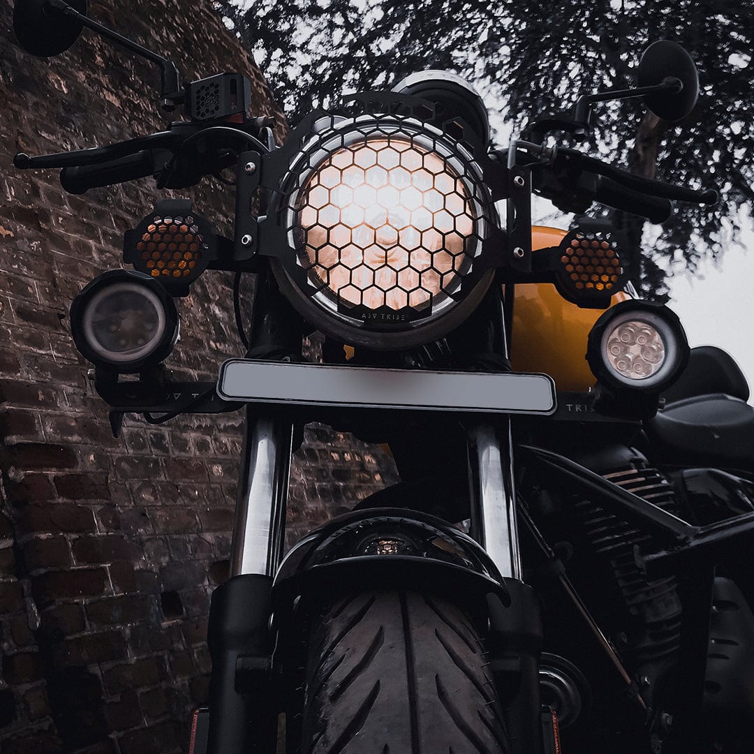 Headlight Grill for Royal Enfield Super Meteor 650 - OutdoorTravelGear.com