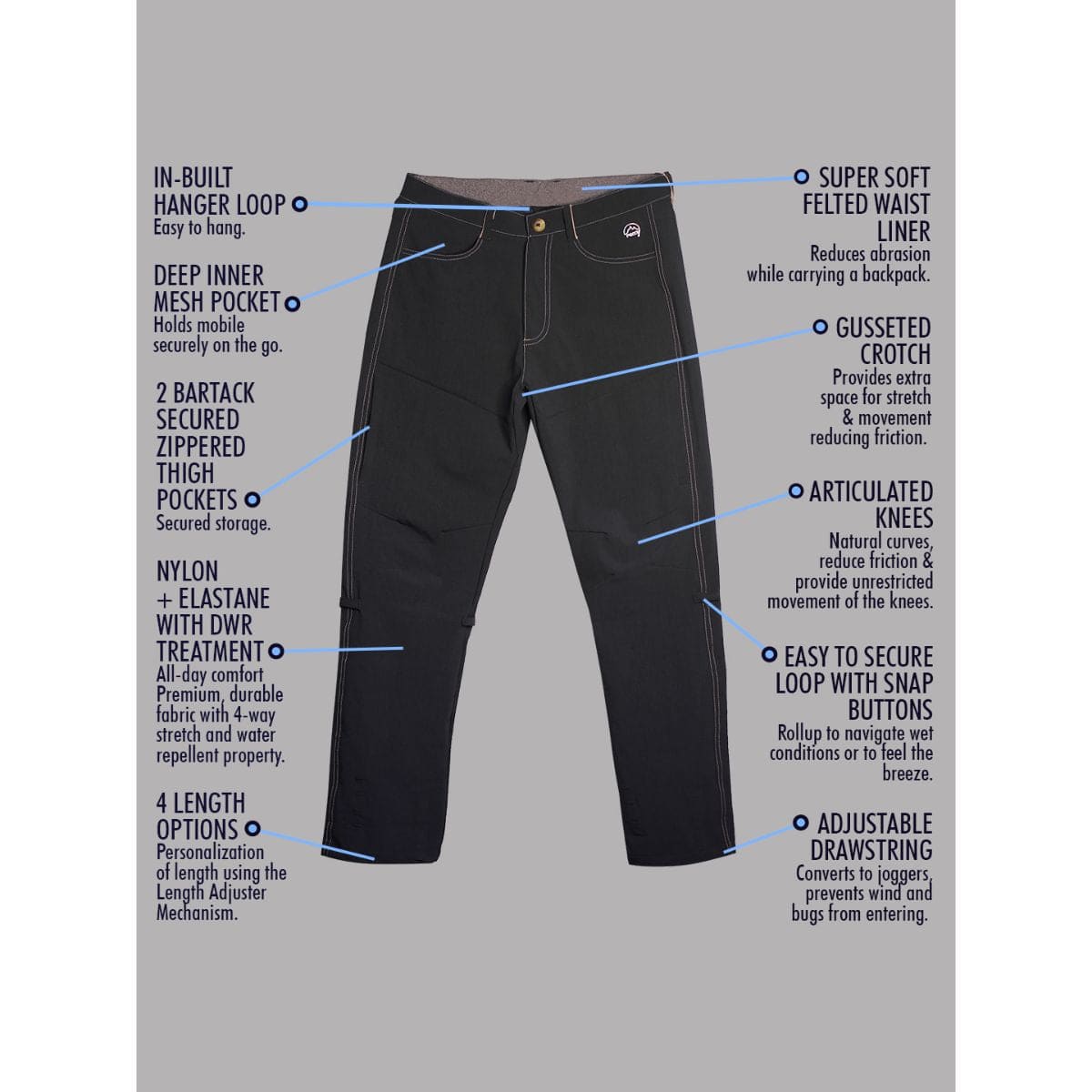 RECCY Men's Nomadic Alpine Pants | OutdoorTravelGear.com