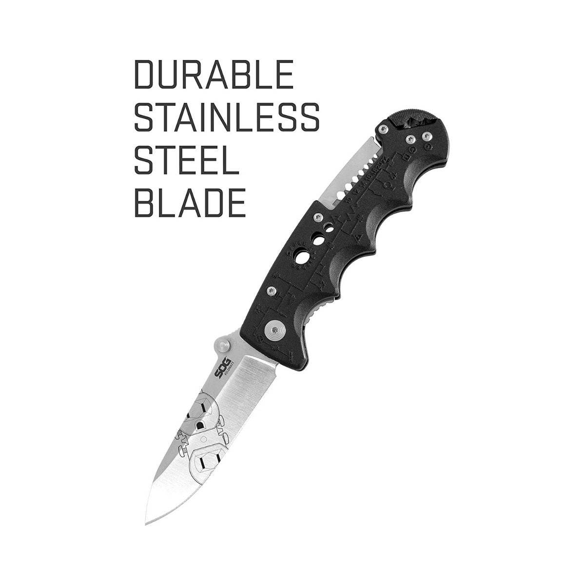Kilowatt Clip Point Folding Knife - EL01-CP - Black - OutdoorTravelGear.com